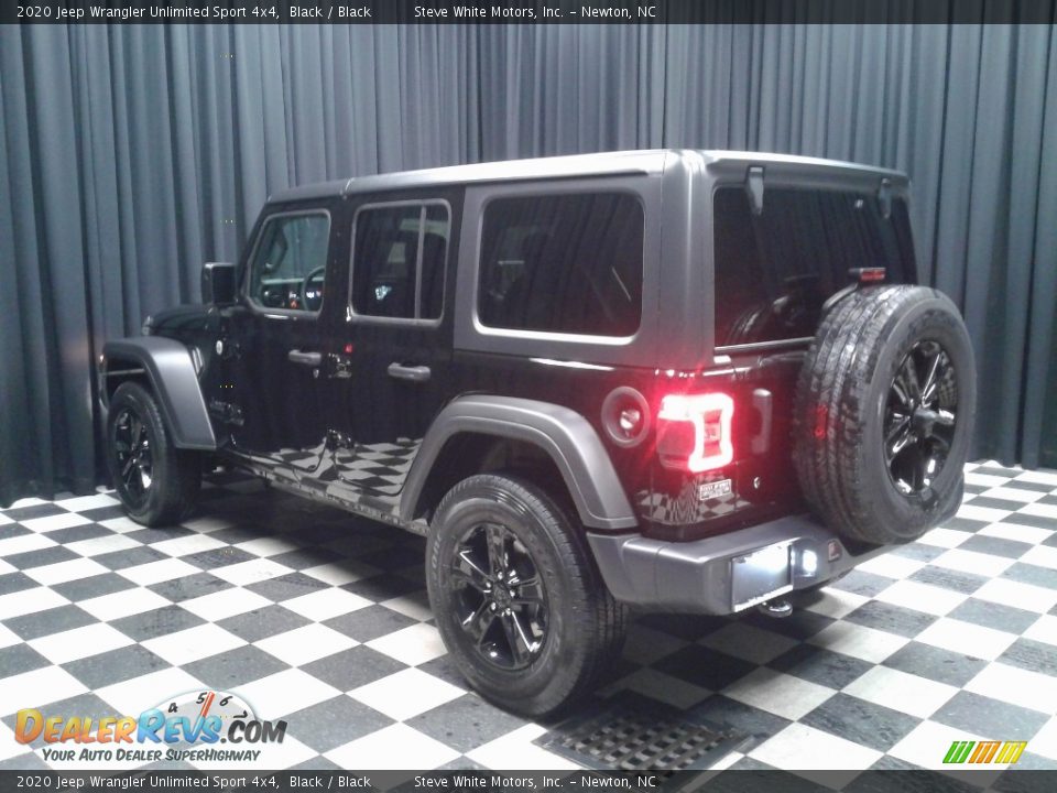 2020 Jeep Wrangler Unlimited Sport 4x4 Black / Black Photo #8