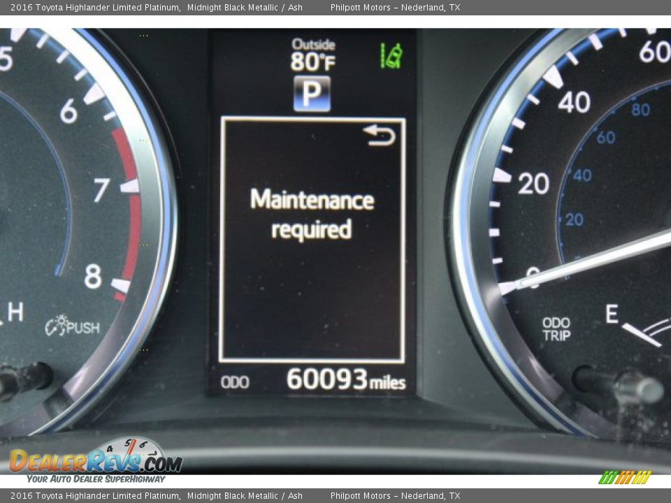2016 Toyota Highlander Limited Platinum Midnight Black Metallic / Ash Photo #17
