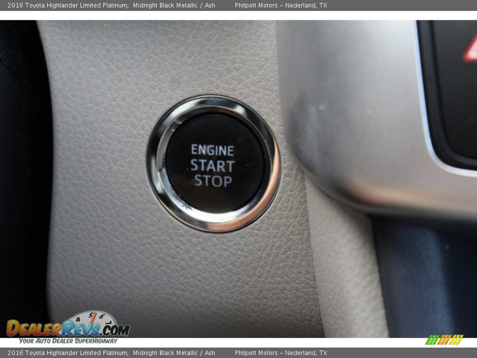 2016 Toyota Highlander Limited Platinum Midnight Black Metallic / Ash Photo #20