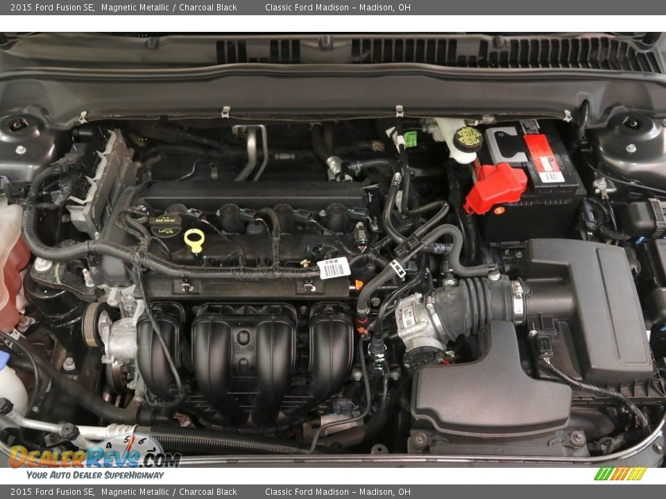 2015 Ford Fusion SE Magnetic Metallic / Charcoal Black Photo #19