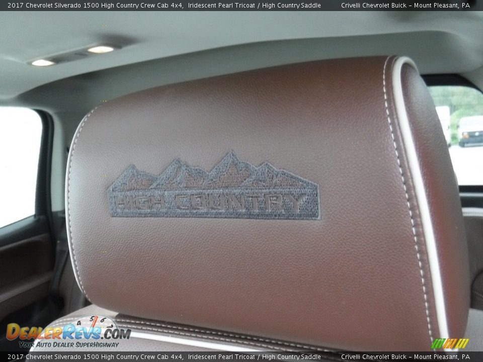 2017 Chevrolet Silverado 1500 High Country Crew Cab 4x4 Iridescent Pearl Tricoat / High Country Saddle Photo #22