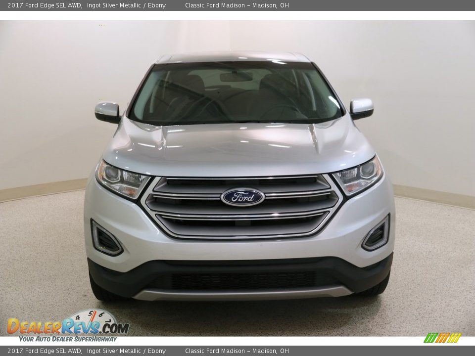 2017 Ford Edge SEL AWD Ingot Silver Metallic / Ebony Photo #2