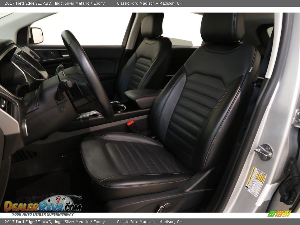 2017 Ford Edge SEL AWD Ingot Silver Metallic / Ebony Photo #5