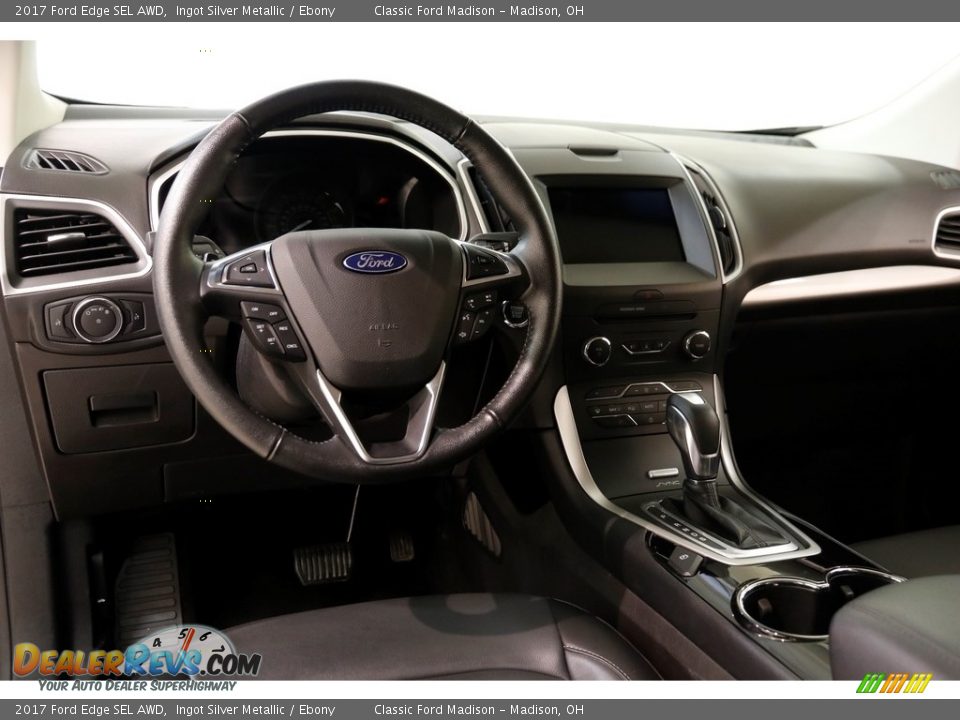 2017 Ford Edge SEL AWD Ingot Silver Metallic / Ebony Photo #6