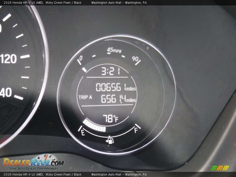 2016 Honda HR-V LX AWD Misty Green Pearl / Black Photo #27
