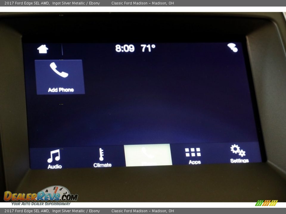 2017 Ford Edge SEL AWD Ingot Silver Metallic / Ebony Photo #13