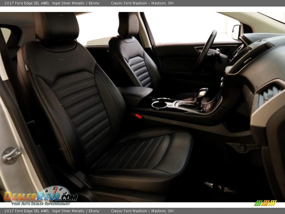 2017 Ford Edge SEL AWD Ingot Silver Metallic / Ebony Photo #16
