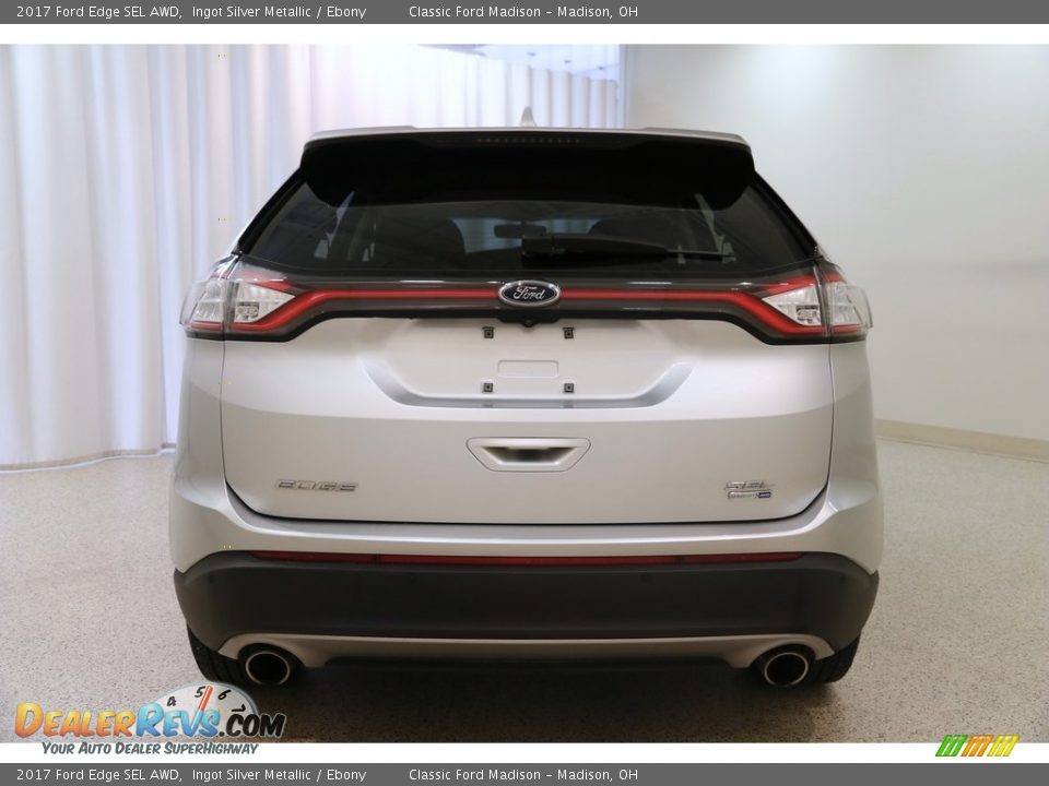 2017 Ford Edge SEL AWD Ingot Silver Metallic / Ebony Photo #19