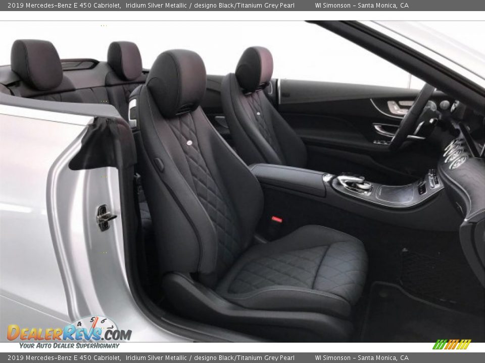 designo Black/Titanium Grey Pearl Interior - 2019 Mercedes-Benz E 450 Cabriolet Photo #5