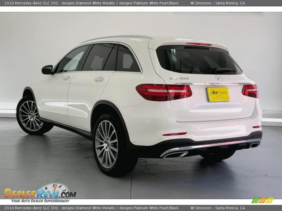 2019 Mercedes-Benz GLC 300 designo Diamond White Metallic / designo Platinum White Pearl/Black Photo #2