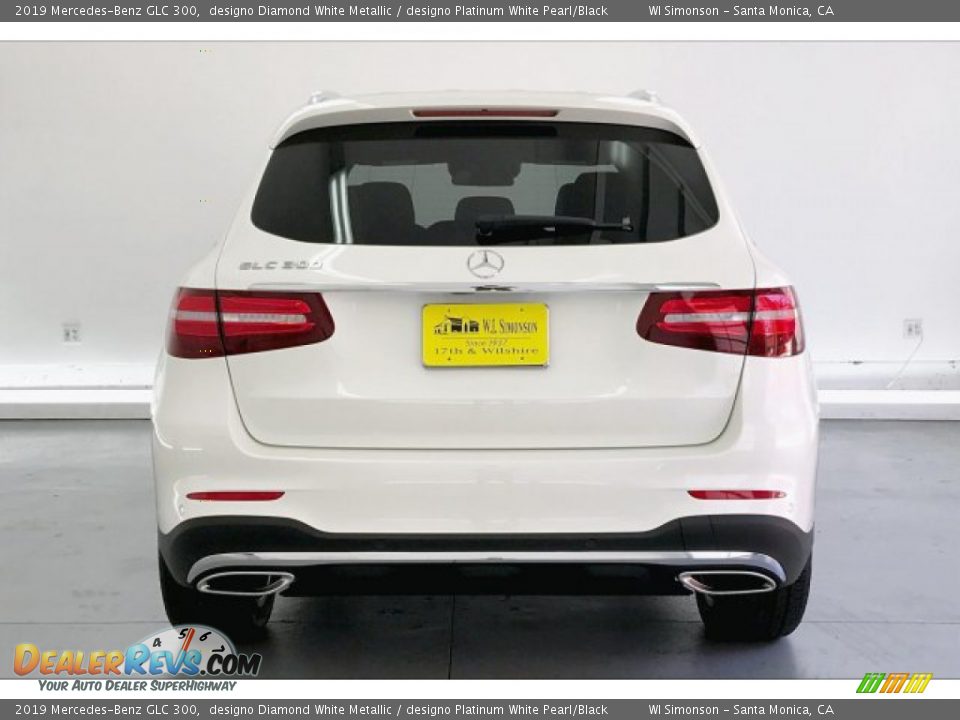 2019 Mercedes-Benz GLC 300 designo Diamond White Metallic / designo Platinum White Pearl/Black Photo #3