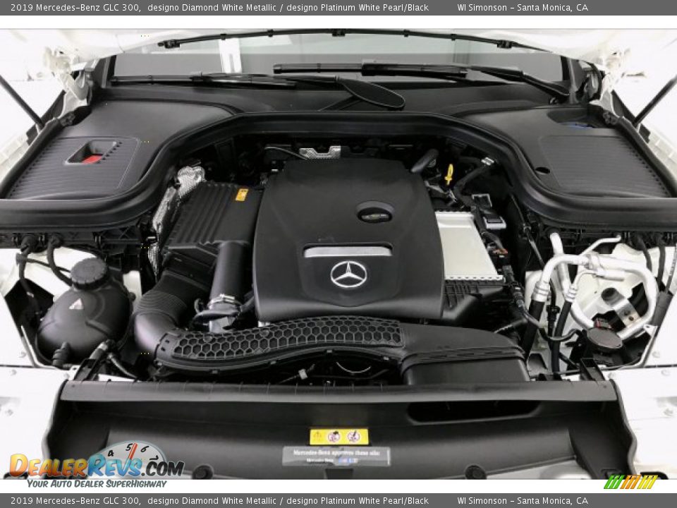 2019 Mercedes-Benz GLC 300 designo Diamond White Metallic / designo Platinum White Pearl/Black Photo #8
