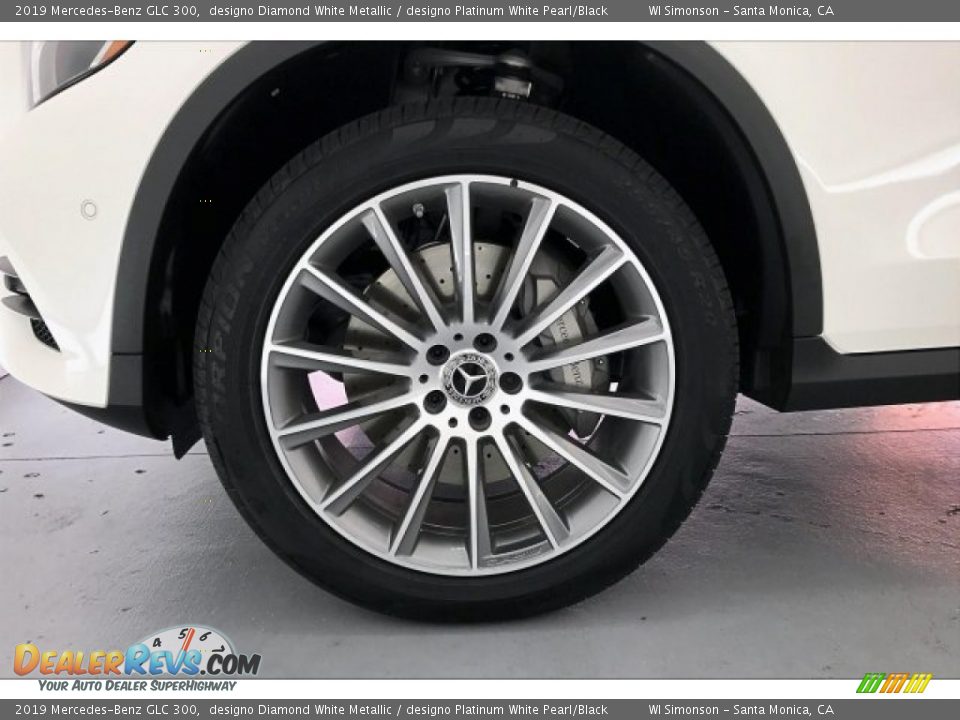 2019 Mercedes-Benz GLC 300 designo Diamond White Metallic / designo Platinum White Pearl/Black Photo #9