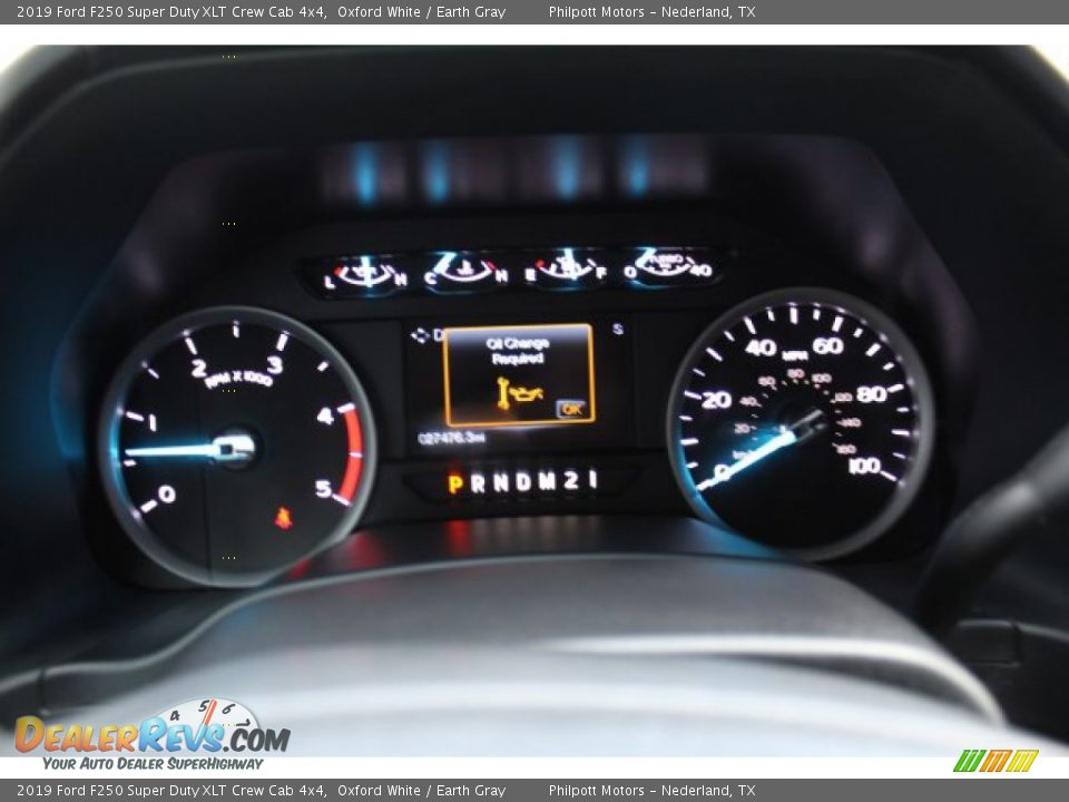 2019 Ford F250 Super Duty XLT Crew Cab 4x4 Oxford White / Earth Gray Photo #14