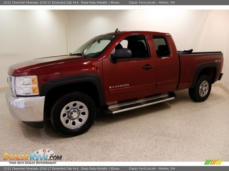2013 Chevrolet Silverado 1500 LT Extended Cab 4x4 Deep Ruby Metallic / Ebony Photo #3