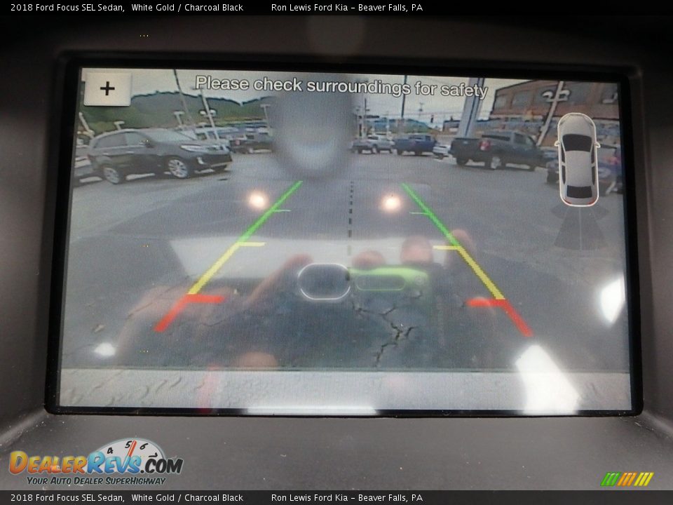2018 Ford Focus SEL Sedan White Gold / Charcoal Black Photo #19