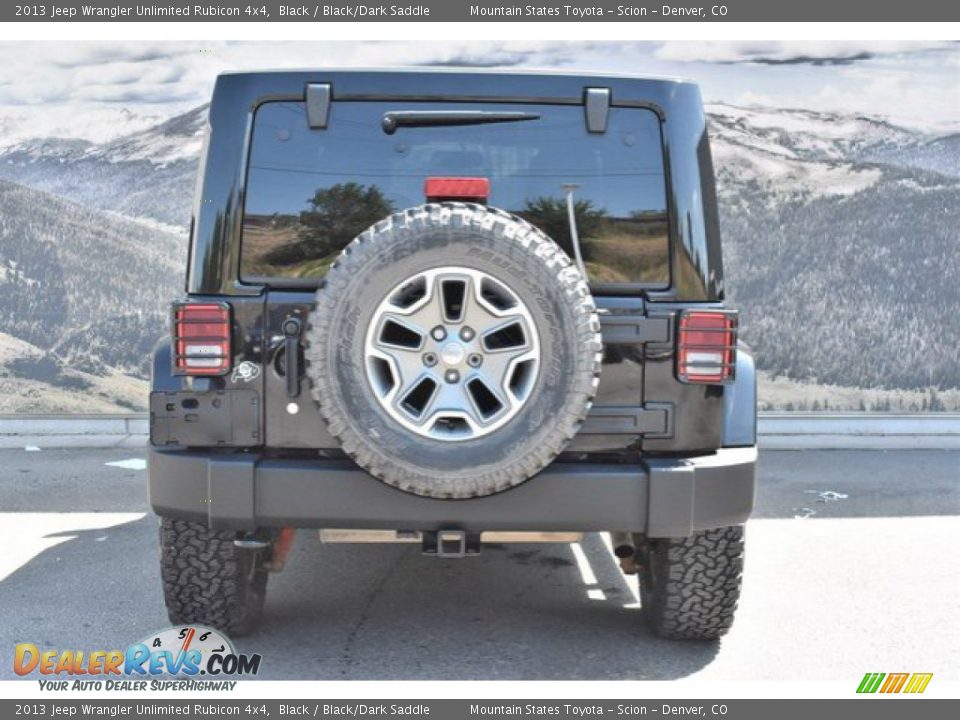 2013 Jeep Wrangler Unlimited Rubicon 4x4 Black / Black/Dark Saddle Photo #8