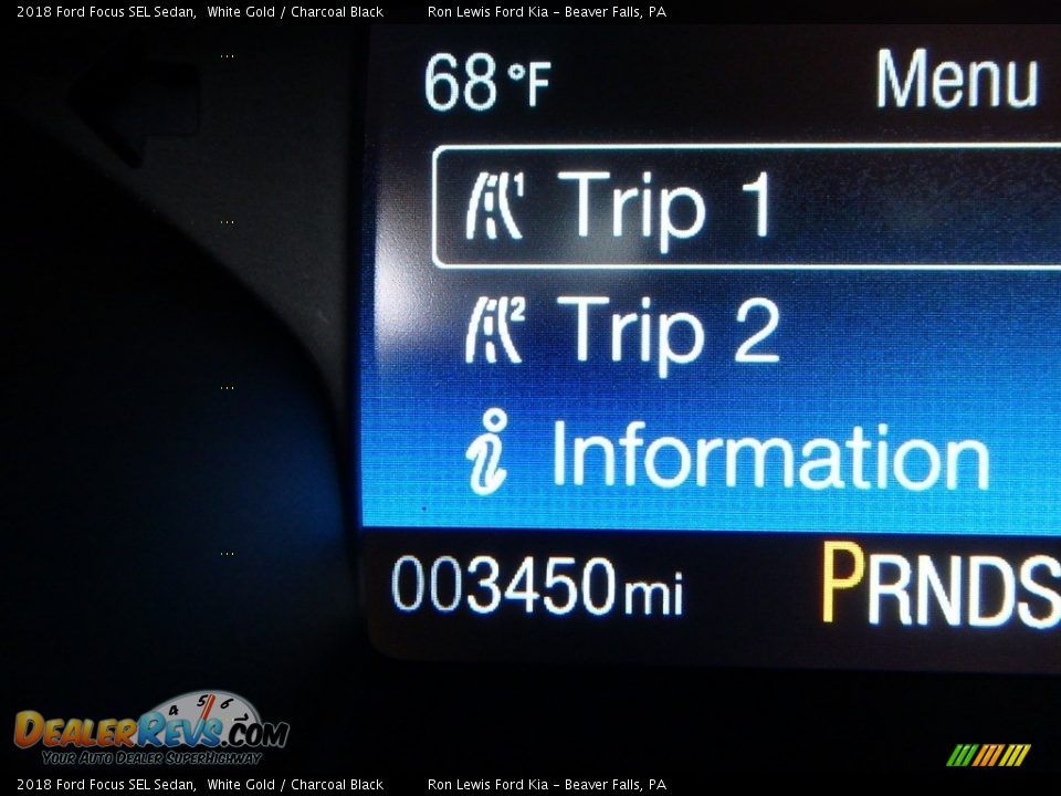 2018 Ford Focus SEL Sedan White Gold / Charcoal Black Photo #20