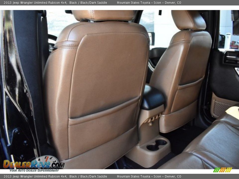 2013 Jeep Wrangler Unlimited Rubicon 4x4 Black / Black/Dark Saddle Photo #19