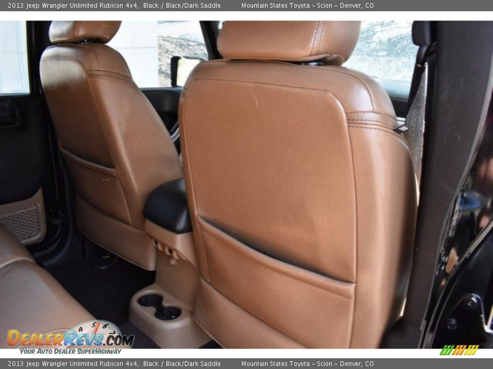2013 Jeep Wrangler Unlimited Rubicon 4x4 Black / Black/Dark Saddle Photo #20