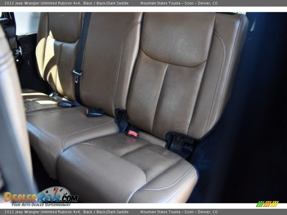 2013 Jeep Wrangler Unlimited Rubicon 4x4 Black / Black/Dark Saddle Photo #21