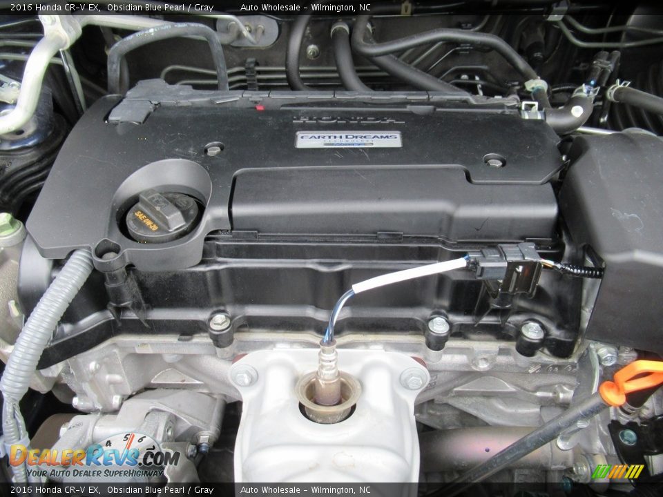 2016 Honda CR-V EX Obsidian Blue Pearl / Gray Photo #6