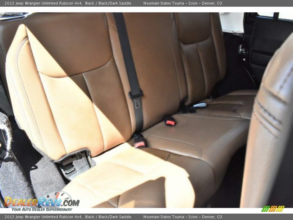 2013 Jeep Wrangler Unlimited Rubicon 4x4 Black / Black/Dark Saddle Photo #22