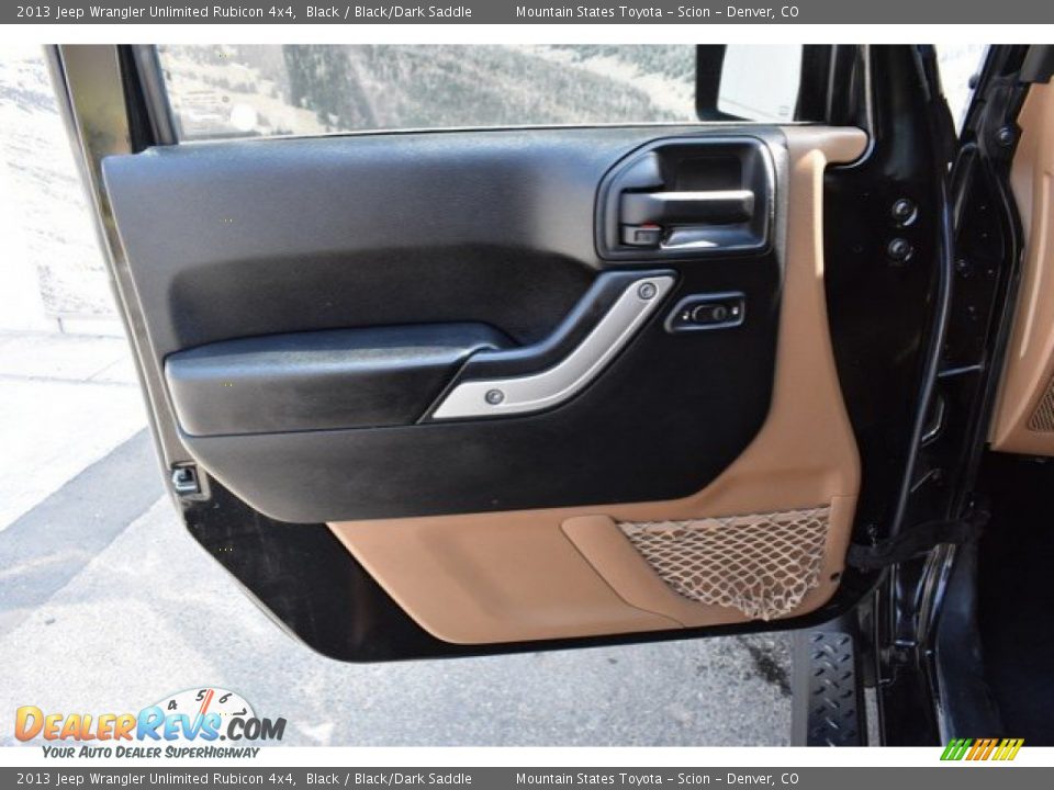 2013 Jeep Wrangler Unlimited Rubicon 4x4 Black / Black/Dark Saddle Photo #24