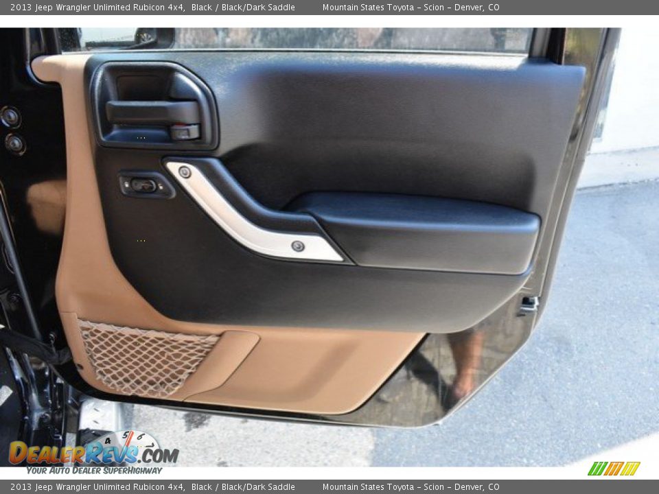 2013 Jeep Wrangler Unlimited Rubicon 4x4 Black / Black/Dark Saddle Photo #25