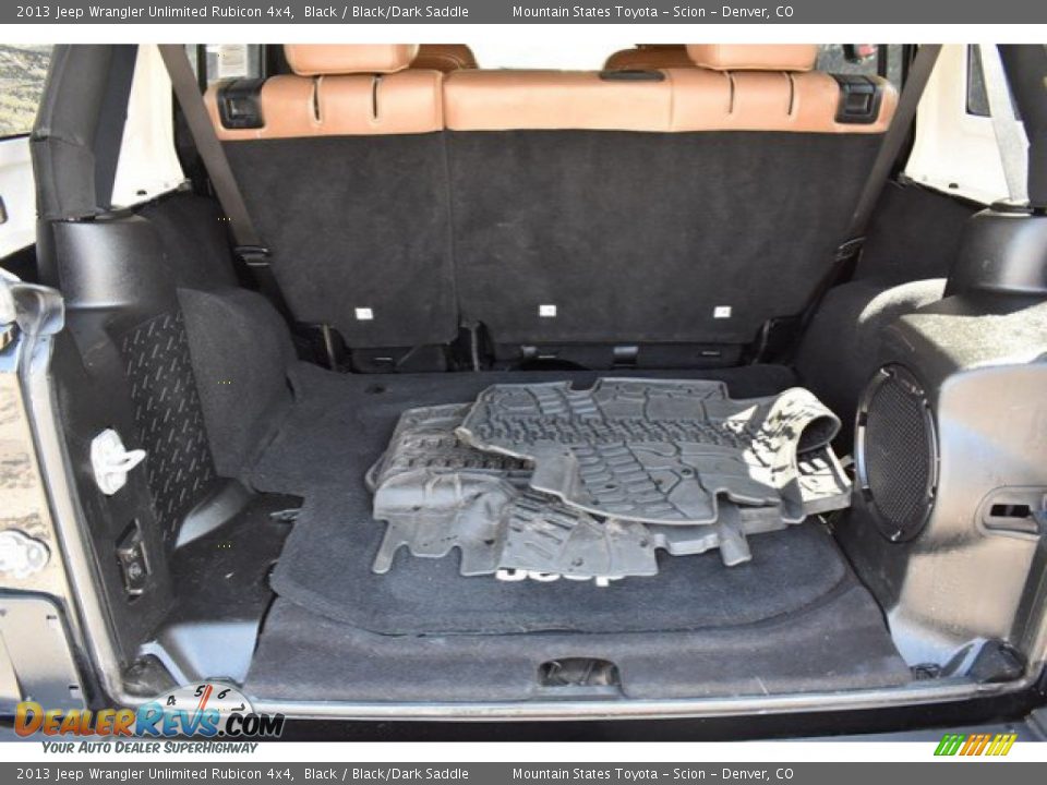 2013 Jeep Wrangler Unlimited Rubicon 4x4 Black / Black/Dark Saddle Photo #26
