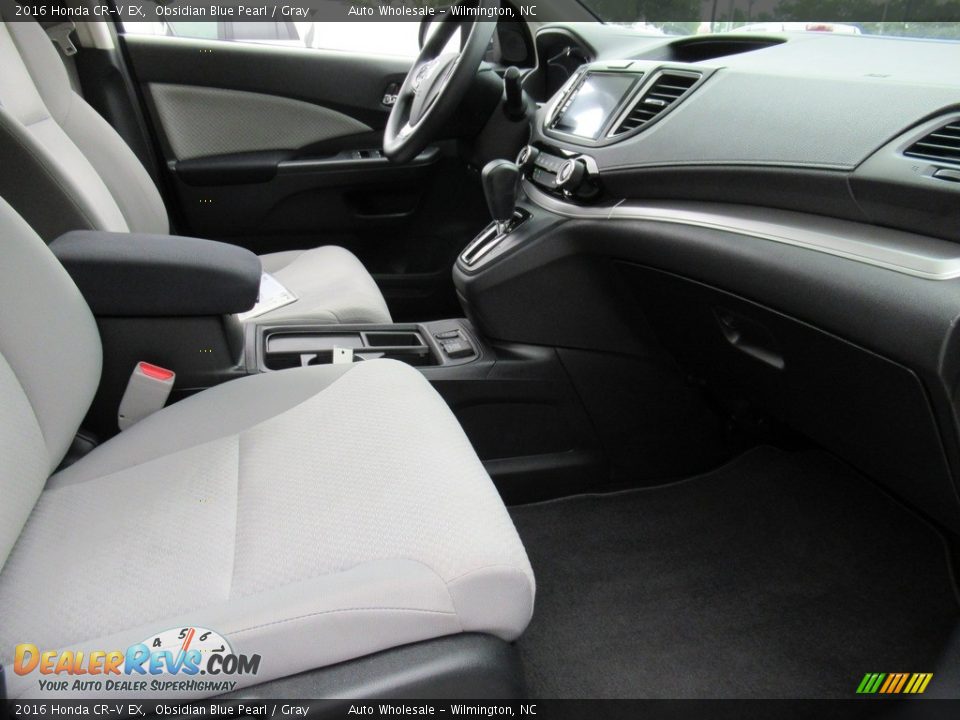 2016 Honda CR-V EX Obsidian Blue Pearl / Gray Photo #12