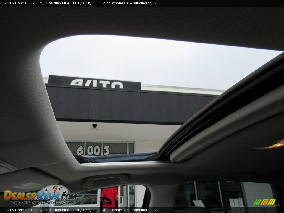 2016 Honda CR-V EX Obsidian Blue Pearl / Gray Photo #14