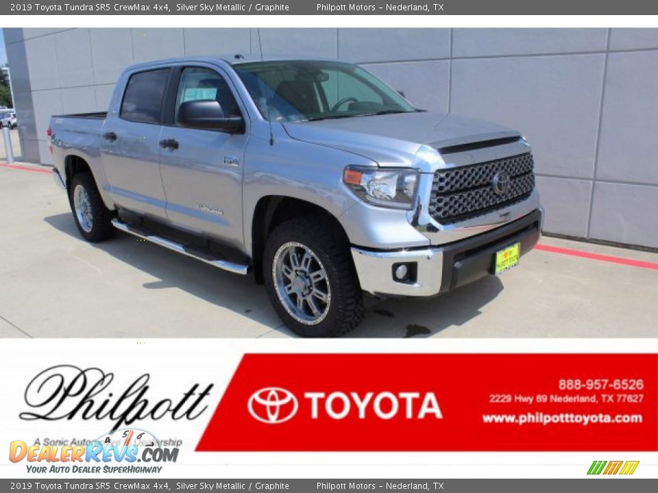 2019 Toyota Tundra SR5 CrewMax 4x4 Silver Sky Metallic / Graphite Photo #1