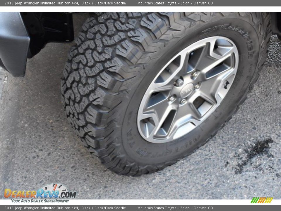 2013 Jeep Wrangler Unlimited Rubicon 4x4 Black / Black/Dark Saddle Photo #28