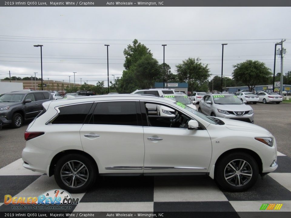 2019 Infiniti QX60 Luxe Majestic White / Graphite Photo #3