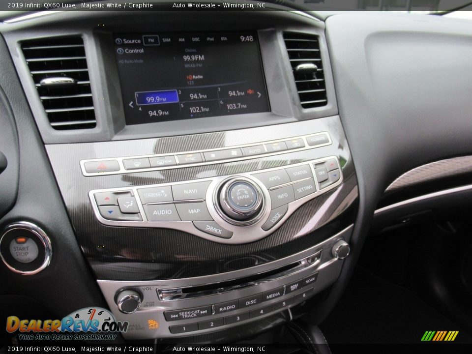 2019 Infiniti QX60 Luxe Majestic White / Graphite Photo #17