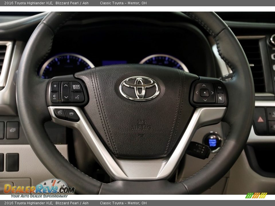 2016 Toyota Highlander XLE Blizzard Pearl / Ash Photo #7