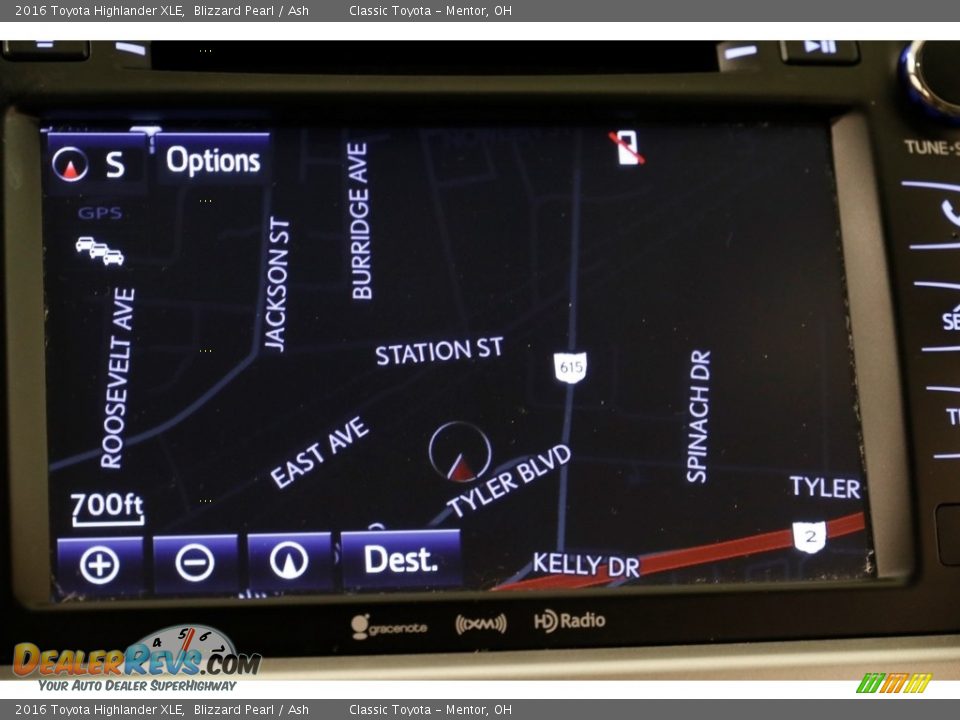 2016 Toyota Highlander XLE Blizzard Pearl / Ash Photo #10