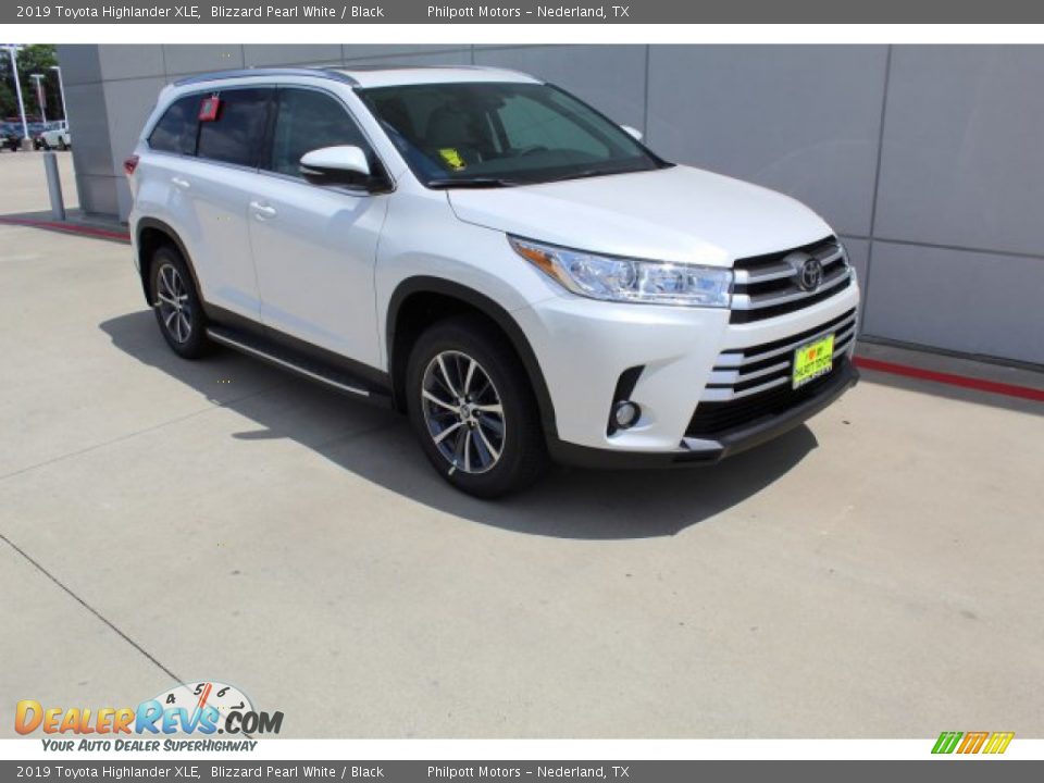 2019 Toyota Highlander XLE Blizzard Pearl White / Black Photo #2