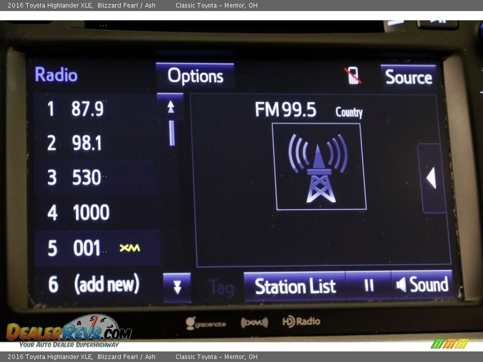 2016 Toyota Highlander XLE Blizzard Pearl / Ash Photo #11