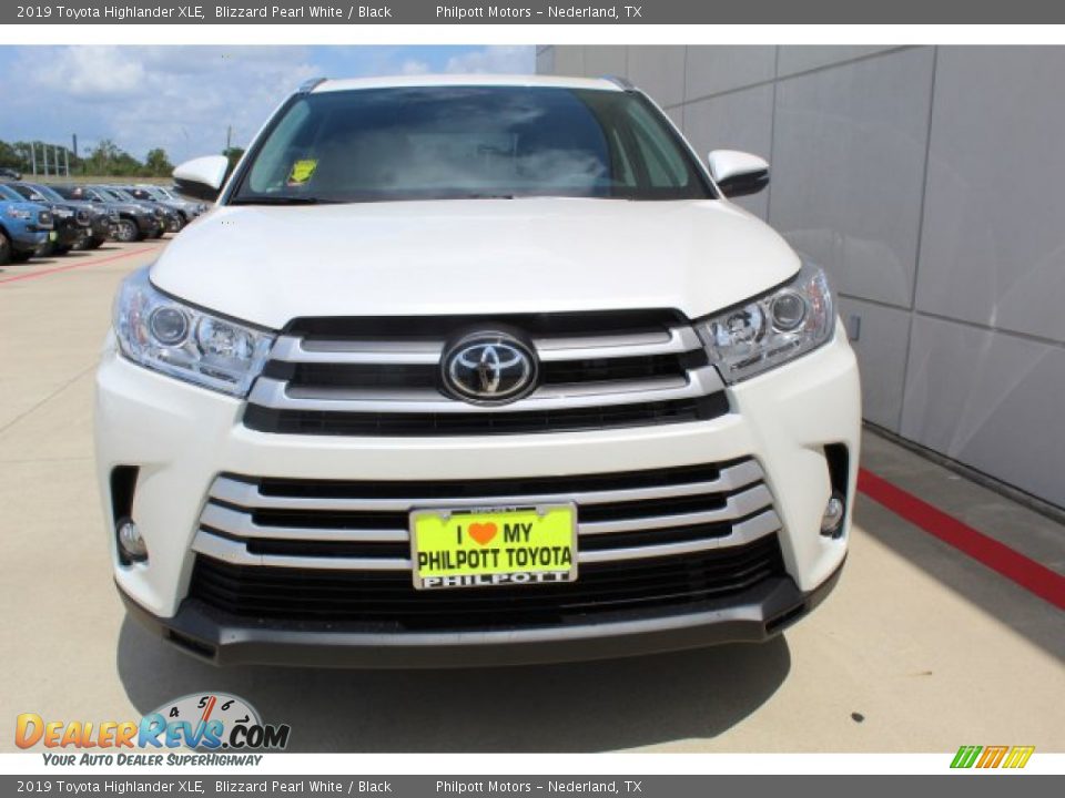 2019 Toyota Highlander XLE Blizzard Pearl White / Black Photo #3