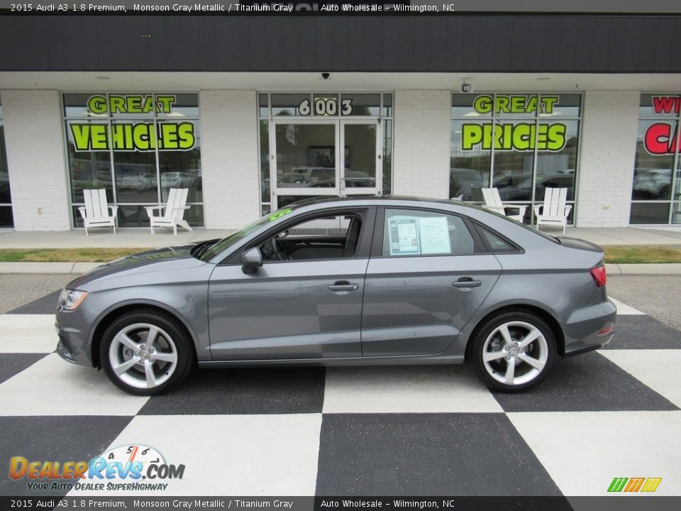2015 Audi A3 1.8 Premium Monsoon Gray Metallic / Titanium Gray Photo #1