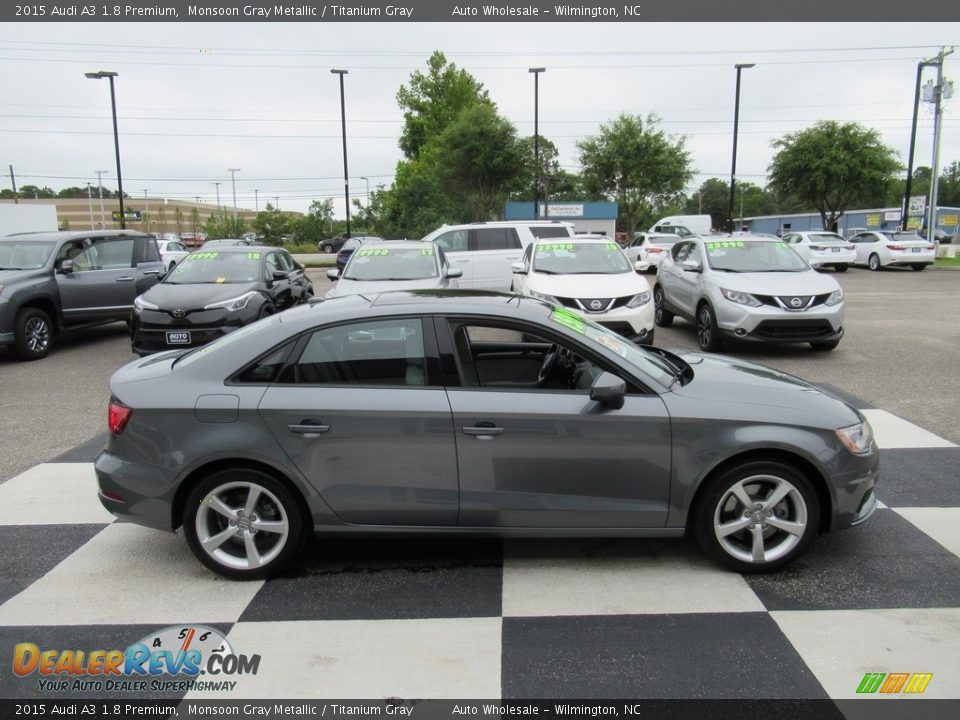 2015 Audi A3 1.8 Premium Monsoon Gray Metallic / Titanium Gray Photo #3