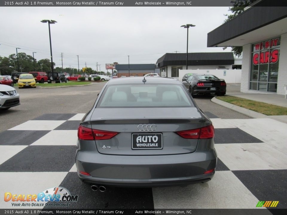 2015 Audi A3 1.8 Premium Monsoon Gray Metallic / Titanium Gray Photo #4
