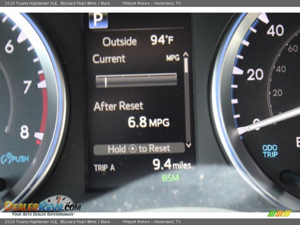 2019 Toyota Highlander XLE Blizzard Pearl White / Black Photo #15