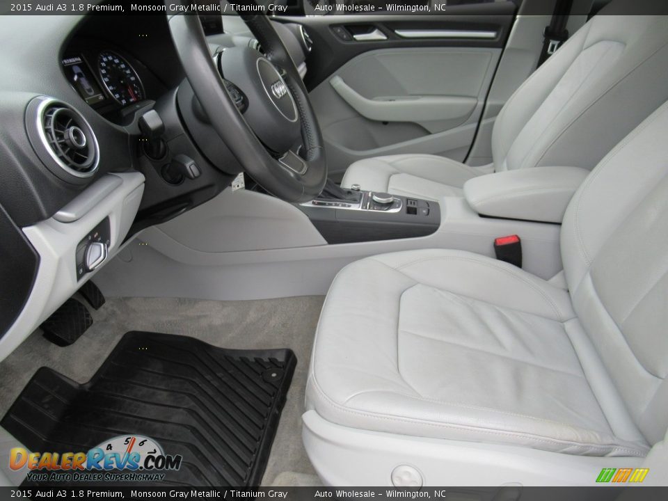 2015 Audi A3 1.8 Premium Monsoon Gray Metallic / Titanium Gray Photo #10