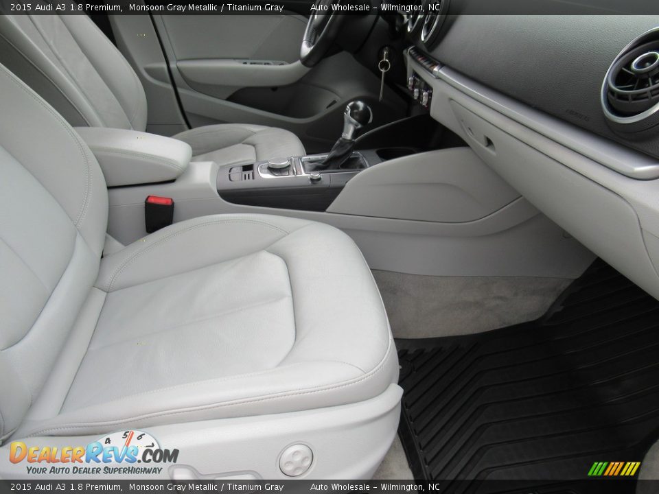 2015 Audi A3 1.8 Premium Monsoon Gray Metallic / Titanium Gray Photo #12