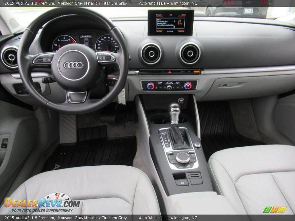 2015 Audi A3 1.8 Premium Monsoon Gray Metallic / Titanium Gray Photo #15