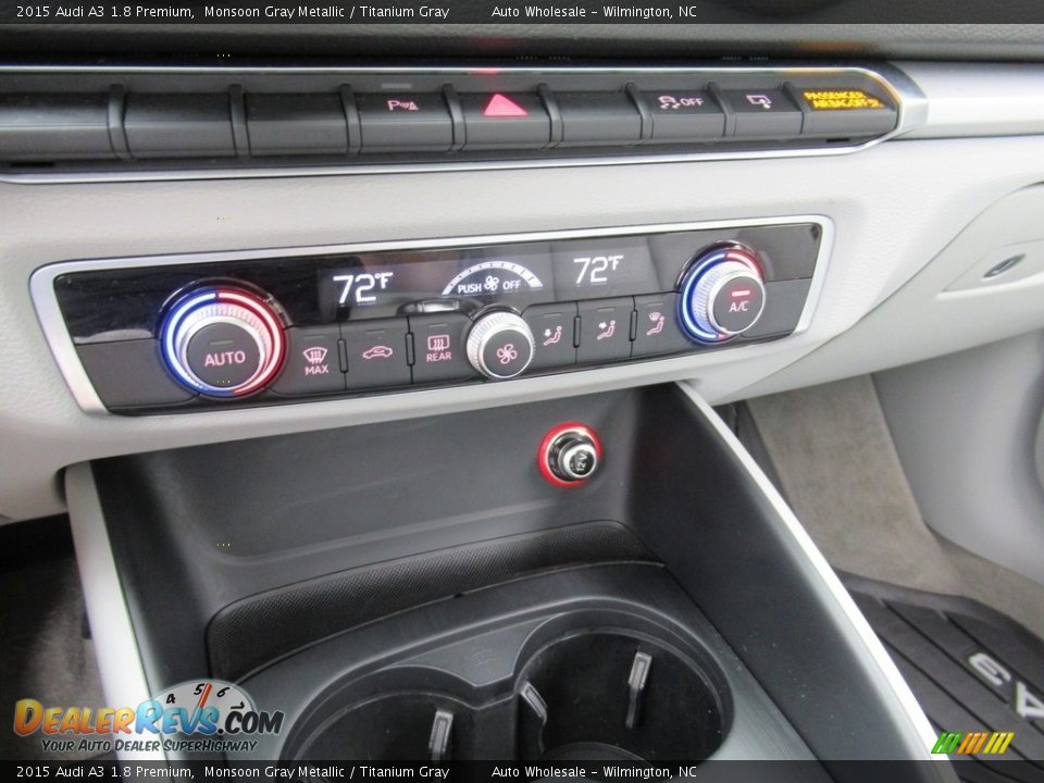 2015 Audi A3 1.8 Premium Monsoon Gray Metallic / Titanium Gray Photo #18