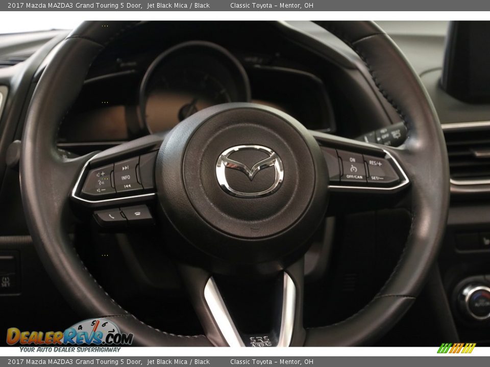 2017 Mazda MAZDA3 Grand Touring 5 Door Jet Black Mica / Black Photo #7
